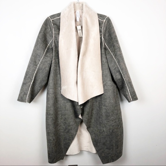 NWT Anthropologie Camilla Sueded Sherpa Jacket. - Picture 5 of 9